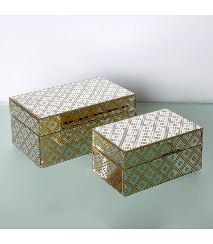 CAJA ROMBOS 22*10.5*14CM 23127