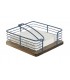SERVILLETERO METAL 18*18*7CM PC-205344