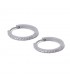 PENDIENTES ARO ACERO  CON CIRCONITAS 2*16MM BPE572