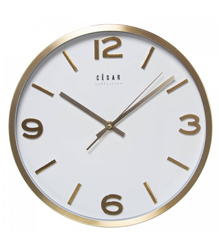 RELOJ ALUMINIO DORADO 86154
