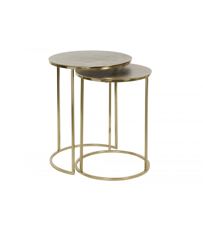 SET/2 MESAS ALUMINIO 46*46*58CM MB-207537