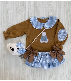 SUDADERA+BRAGUITA OSO MON PETIT BONBON 035/8