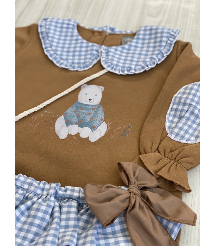 SUDADERA+BRAGUITA OSO MON PETIT BONBON 035/8