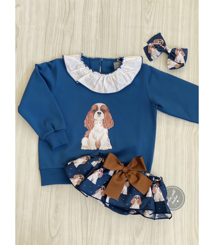 SUDADERA+BRAGUITA PERROS 169/223 MON PETIT BONBON