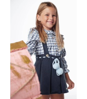 BLUSA+FALDA PUNTO STAR MOKKA