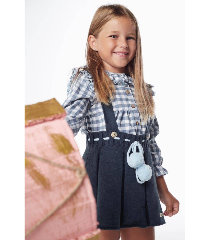 BLUSA+FALDA PUNTO STAR MOKKA