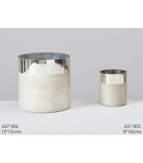 PORTAVELAS CRISTAL 8*8*10CM 657-005