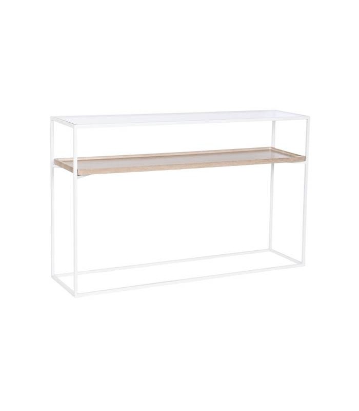 CONSOLA METAL/CRISTAL 120*30*75CM MB-209860