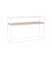 CONSOLA METAL/CRISTAL 120*30*75CM MB-209860
