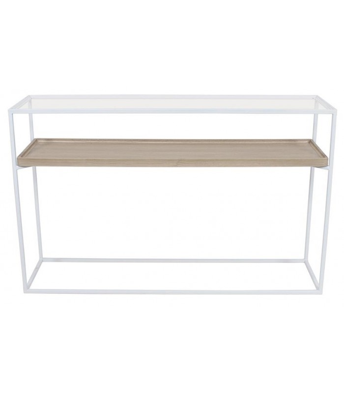 CONSOLA METAL/CRISTAL 120*30*75CM MB-209860