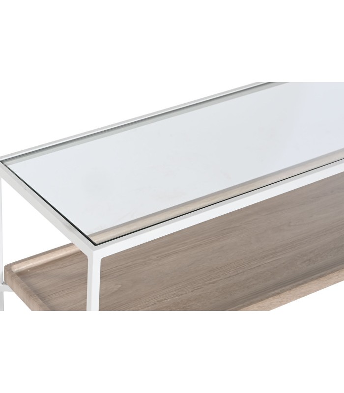 CONSOLA METAL/CRISTAL 120*30*75CM MB-209860