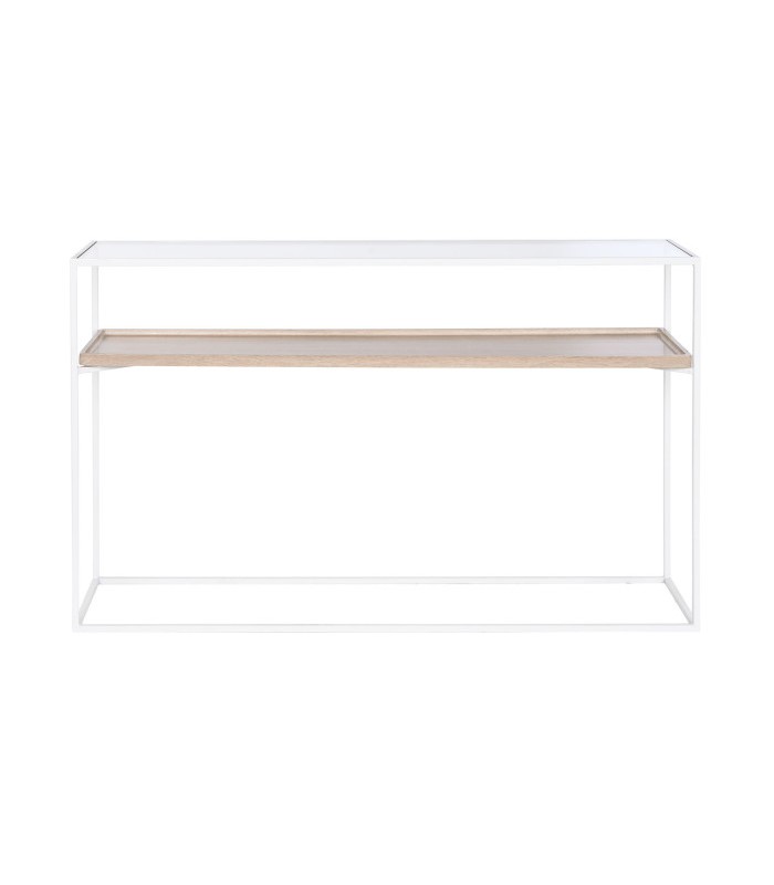 CONSOLA METAL/CRISTAL 120*30*75CM MB-209860