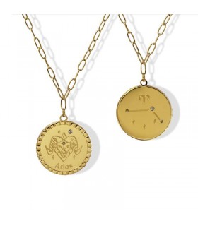 COLLAR ACERO ZODIACO BCO640