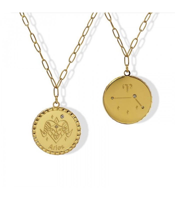 COLLAR ACERO ZODIACO BCO640