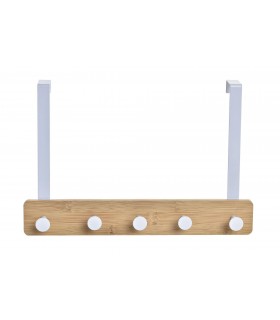 PERCHERO METAL/BAMBU 38.5*4.8*25.5CM PB-210133