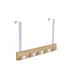 PERCHERO METAL/BAMBU 38.5*4.8*25.5CM PB-210133