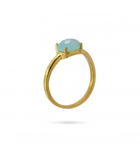 ANILLO ACERO Y CRISTAL AAN934