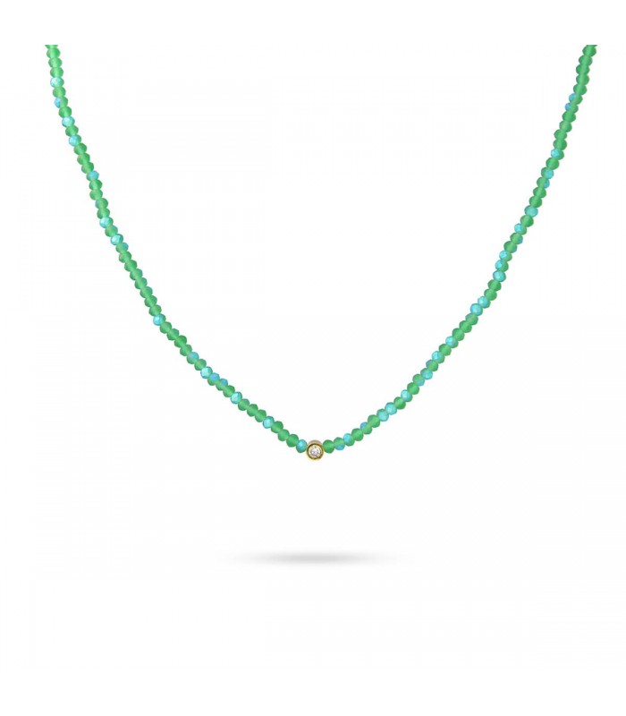 COLLAR ACERO CON CIRCONITA BCO647