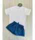 CONJ.NIÑO CAMISETA+PANTALON COMETA MON PETIT BONBON VM015/9