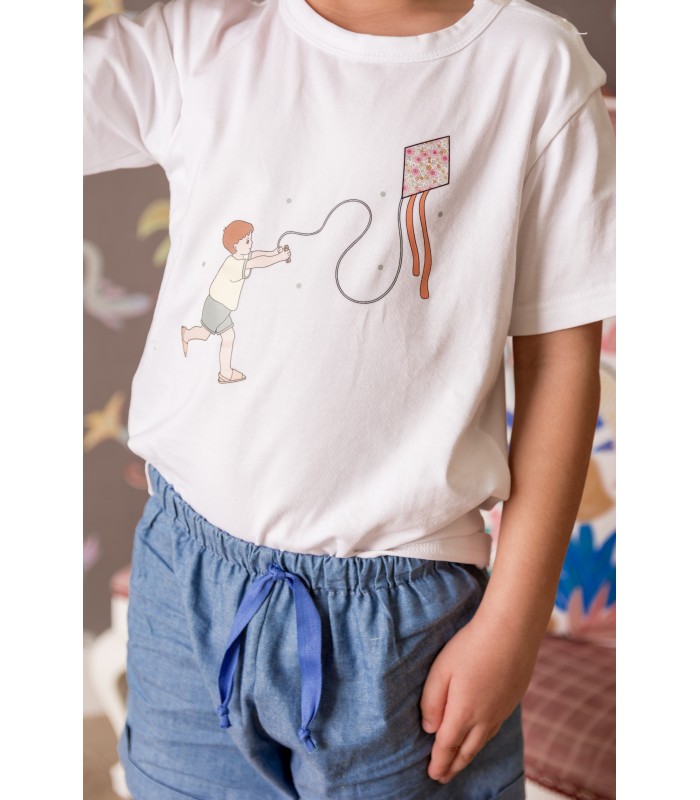 CONJ.NIÑO CAMISETA+PANTALON COMETA MON PETIT BONBON VM015/9