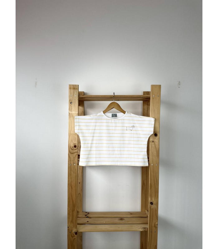 CONJ.CAMISETA+SHORT BLANCO MON PETIT BON BON VM029/30