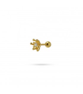 PIERCING PLATA FLOR PE559