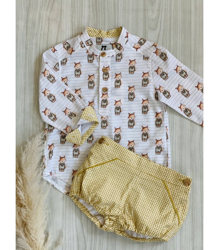 CAMISA+BOMBACHO 5 LOBITOS 8050 LA MARTINICA