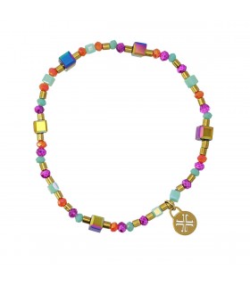 PULSERA CRISTALES MULTICOLOR BPU860