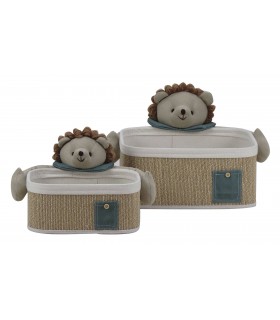 CESTA FIBRA ALGODON 32*23*22CM DC-213246