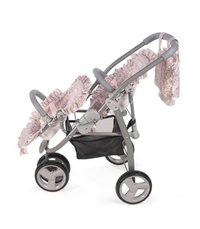 CARRITO GEMELAR LILI GRIS/FLOR 1120900253