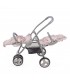 CARRITO GEMELAR LILI GRIS/FLOR 1120900253