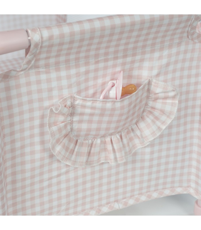 CUNA VIAJE TOM VICHY ROSA 75634