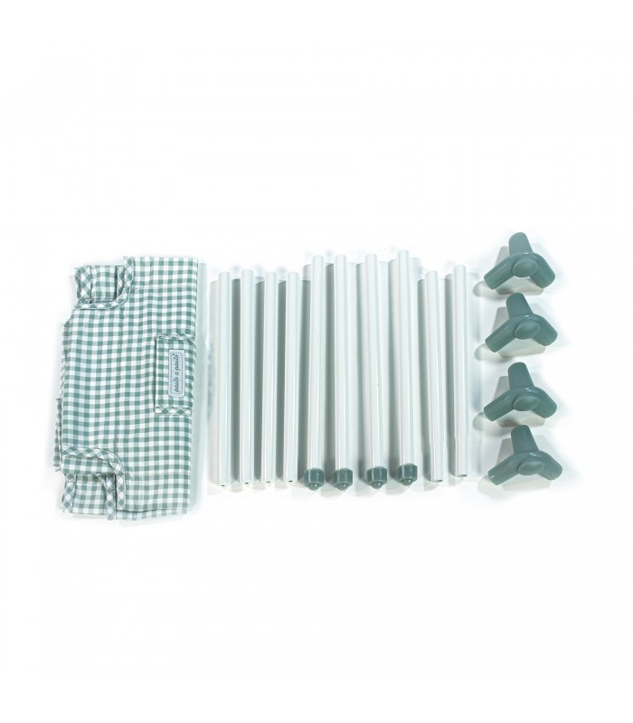 CUNA VIAJE TOM VICHY VERDE 75828