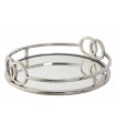 BANDEJA DECORACION ACERO ESPEJO 28*28*7CM DH-212783