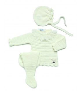 CONJUNTO 3P.RECOGIDAS PUNTILLA 24565