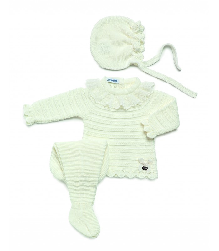 CONJUNTO 3P.RECOGIDAS PUNTILLA 24565
