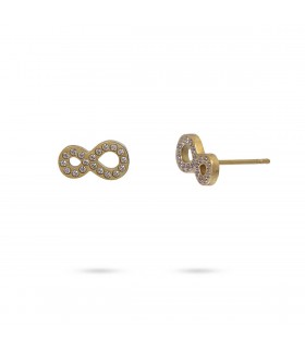 PENDIENTES ACERO Y CIRCONITAS CPE747