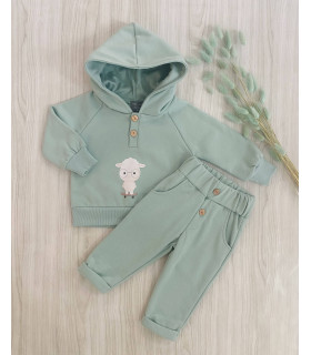 SUDADERA+PANTALON OVEJAS IM324/5 MON PETIT BONBON