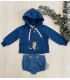 SUDADERA+ESTRICADO DENIM IM313/5 MON PETIT BONBON