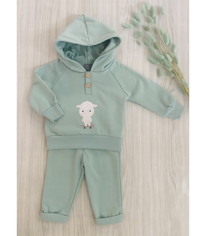 SUDADERA+PANTALON OVEJAS IM324/5 MON PETIT BONBON