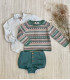 CONJUNTO+JERSEY NIÑO GROSELLA 8606/12 LA MARTINICA