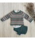 CONJUNTO+JERSEY NIÑO GROSELLA 8606/12 LA MARTINICA