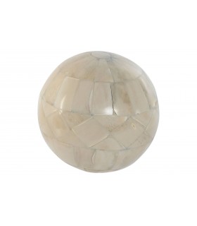 BOLA DECORACION MANGO HUESO 10CM LD-214538