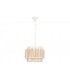 LAMPARA TECHO MADERA 38*38*29CM LA-209847