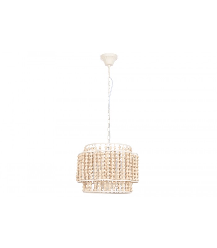 LAMPARA TECHO MADERA 38*38*29CM LA-209847