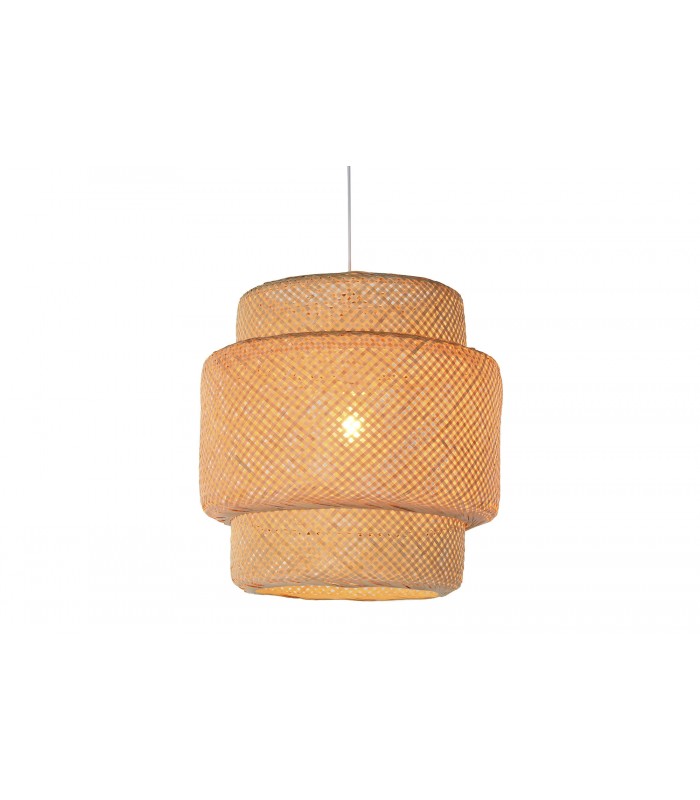 LAMPARA TECHO BAMBU 50*50*55CM LA-214450