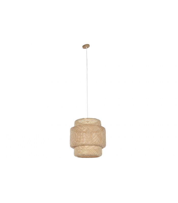 LAMPARA TECHO BAMBU 50*50*55CM LA-214450