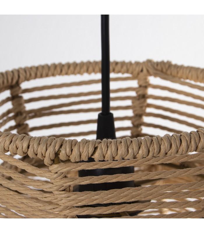 LAMPARA BAMBU NATURAL 50x50x45CM Cable 165cm 76131