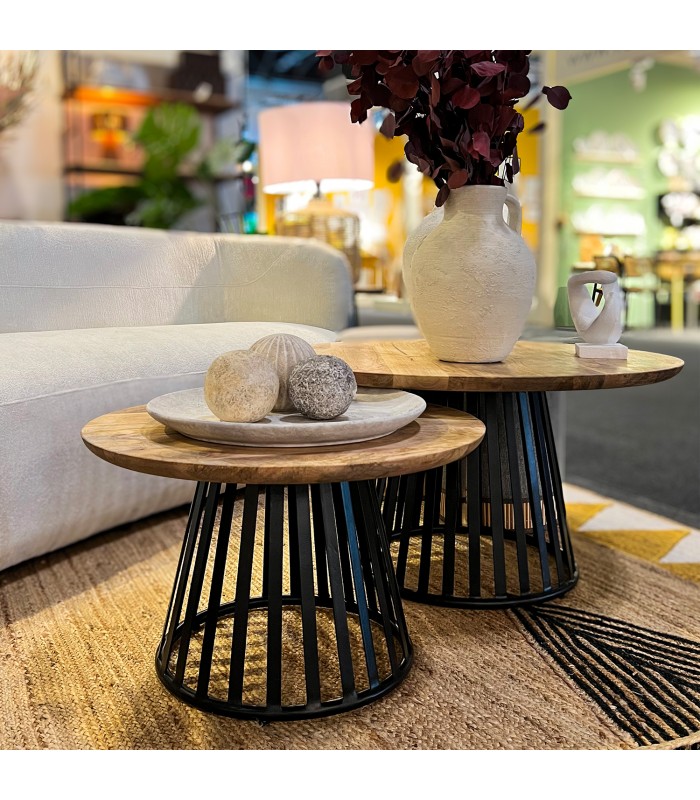 MESA MADERA MANGO Ø60CM 83653
