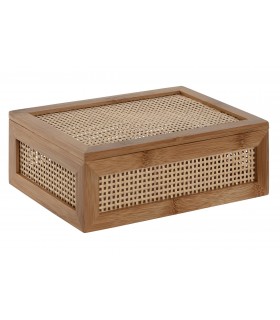 CAJA BAMBU RATAN 23*15*8CM PC-217535